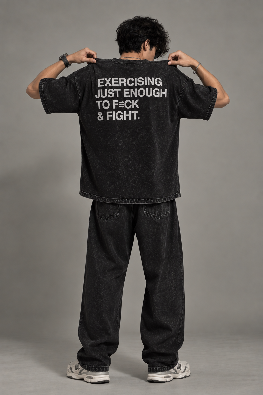 EXERCISING JUST ENOUGH Oversized T-Shirt