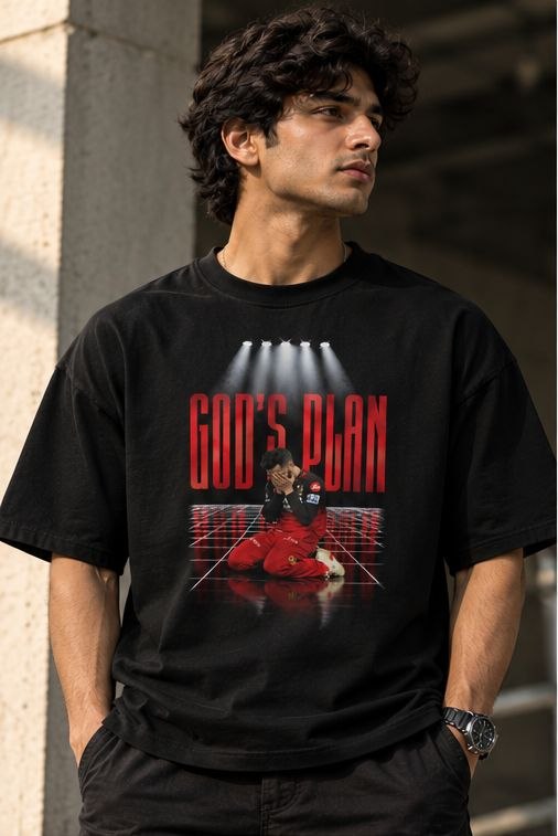 GOD’S PLAN — Virat Kohli Inspired Oversized T-Shirt